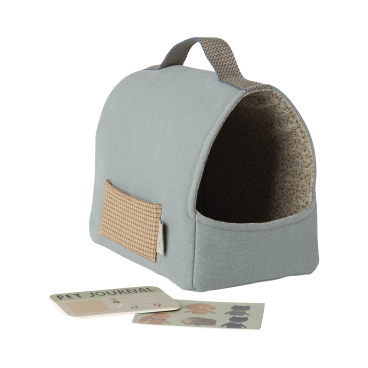 Kæledyrstaske lille støvet blå - Maileg L: 19