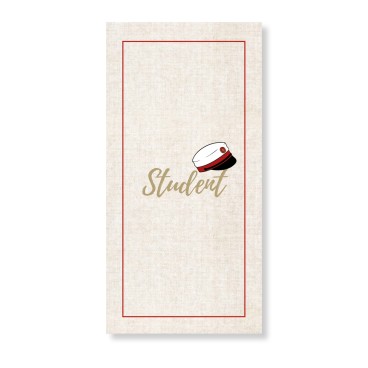 Servietter m/ rød studenterhue - Speedtsberg 16 stk.