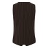 Vest "PanteleaSZ" brun m/ lyseblå striber - Saint Tropez