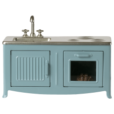 Køkken t/ mus blå m/ vask & ovn - Maileg