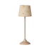 Gulvlampe Miniature rosa & skærm m/ blomster - Maileg