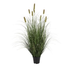 Kanariegræs plante i potte, kunstig - Barbara - H: 90