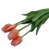 Tulipan bundt á 5 stk. peach, kunstig - Barbara H:41 cm