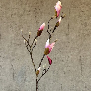Magnolia gren rosa, kunstig - Barbara H:88 cm