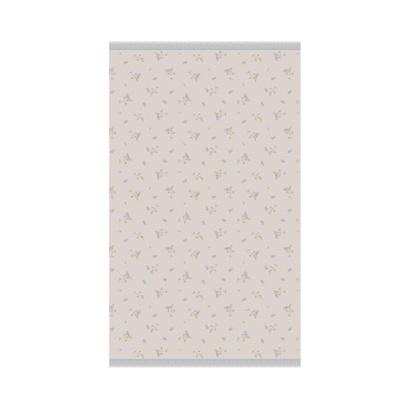 Gavepapir "Bae" m/ blå blomster - Maileg - 10 mtr.