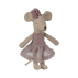 "Ballerinamus" lillesøster mus - Maileg - Lilla kjole