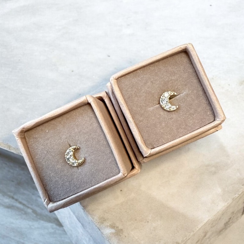 Ørestik "One Piece" - Friihof + Siig - guldbelagt "Moon"