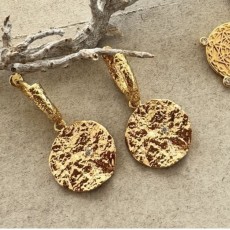 Øreringe / ørestikker - Friihof + Siig - guldbelagt "Boheme"