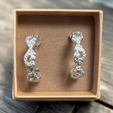 Øreringe / ørestikker - Friihof + Siig - sølvbelagt "Bali"