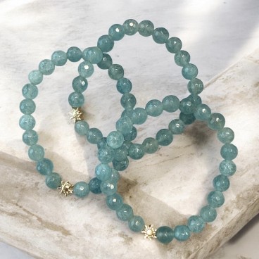 Armbånd - Friihof + Siig - m/ turkisblå perler