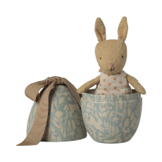 Påskeæg m/ mikro kanin i lyseblåt æg - Maileg H:11