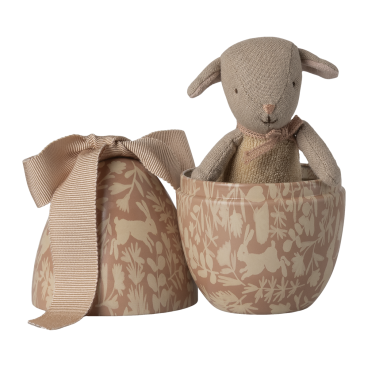 Påskeæg m/ mikro lam i støvet rosa æg - Maileg H:11