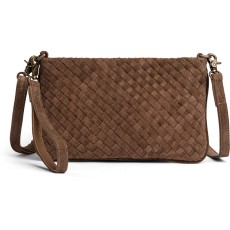 Clutch / taske af ruskind gråbrun (deer) - Depeche