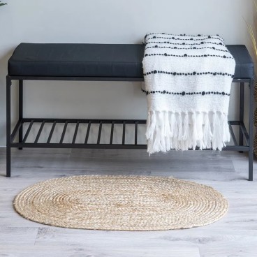 Dørmåtte oval "Bombay" jute natur- House Nordic 50x80