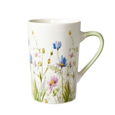 Krus m/ blomster og grøn hank - Speedtsberg