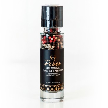 Sort, hvid peber og Røde Peberbær i Kværn - Noormann - 100 ml