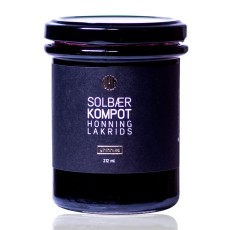 Uhmnika solbærkompot m/ honning & lakrids - 212 ml