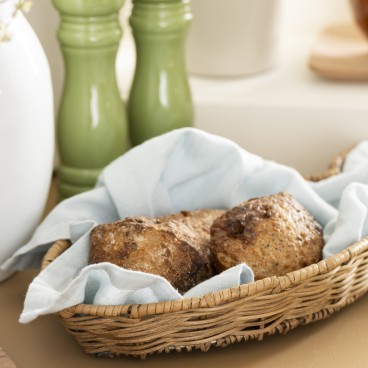 Viskestykke "Freja" støvet lys blå - Ib Laursen 50x70