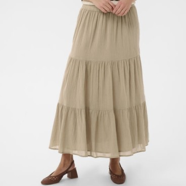 Nederdel lang "RaafaSZ" sandfarvet - Saint Tropez