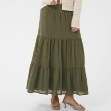 Nederdel lang "RaafaSZ" armygrøn - Saint Tropez