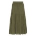 Nederdel lang "RaafaSZ" armygrøn - Saint Tropez
