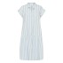 Kjole "ZalindaSZ" m/ lyseblå & hvide striber - Saint Tropez