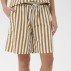 Shorts  "ZalindaSZ" m/ brune & hvide striber - Saint Tropez