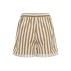 Shorts  "ZalindaSZ" m/ brune & hvide striber - Saint Tropez
