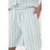 Shorts  "ZalindaSZ" m/ lyseblå & hvide striber - Saint Tropez