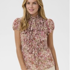 Skjorte "LiljaSZ" i et miks af pink & army - Saint Tropez