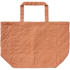 Taske quiltet m/ orange blokmønster - Ib Laursen