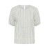 Bluse "RajaSZ" råhvid m/ blåt mønster - Saint Tropez