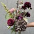 Dahlia mørk lilla, kunstig - Barbara H:75 cm