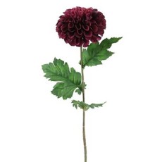 Dahlia mørk lilla, kunstig - Barbara H:75 cm