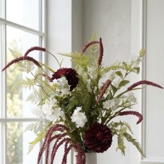 Græs bordeaux, kunstig - Barbara H:94 cm