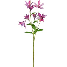 Klematis pink, kunstig - Barbara H:84 cm