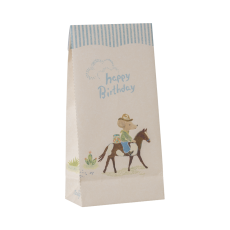 Papirspose / slikpose happy birthday "Cowboy" - Maileg 12 stk.