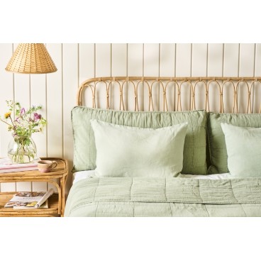 Soveværelse i grønne toner
