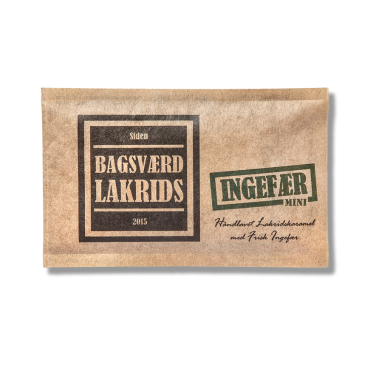 Bagsværd Lakrids ingefær mini håndlavet - 40 gram