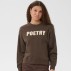 Sweatshirt "SuzieSZ" brun m/ poetry tekst - Saint Tropez