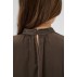 Bluse "AileenSZ" brun m/ korte løse ærmer - Saint Tropez