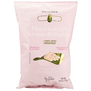 Kartoffelchips m/ pink salt fra Himalaya – Gourmeture 125g