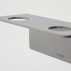 Flaskeholder m/ 2 huller i børstet sølv finish - Meraki L: 14,5