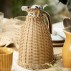Termokande m/ brun polyrattan flet - Ib Laursen - 1,5 ltr.