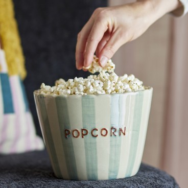Skål - Chip m/ teksten Pop Corn - Bloomingville H: 13,5