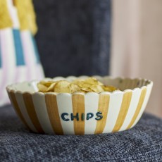 Skål - Chip m/ teksten Chips - Bloomingville H: 7