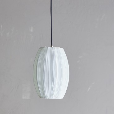 Pendel / loftslampe Pica Hvid m/ sort ledning - Bloomingville H: 28