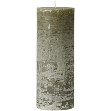 Bloklys rustik olivengrøn "Celia" - Ib Laursen 9,6x25